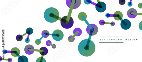 Network concept abstract background. Dots connection. Big data idea. Business template for wallpaper, banner, background or landing