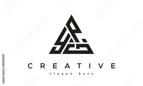 YPG creative tringle three letters logo design photo