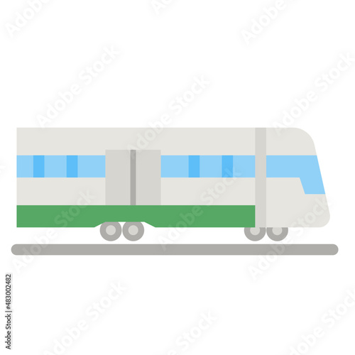 train flat icon
