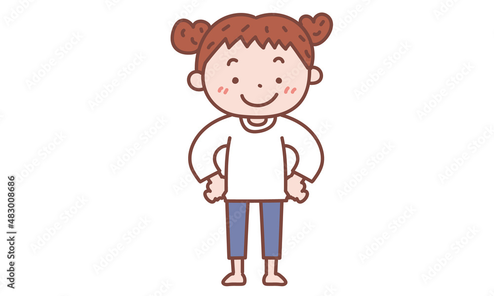 いばっている女の子 いばっている女の子