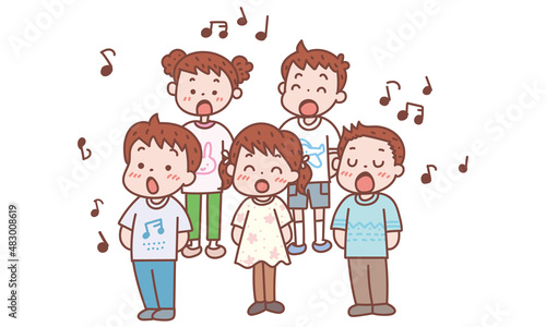 合唱をする子どもたち