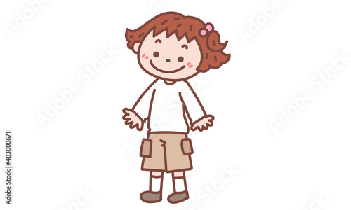 おちょんぼの女の子