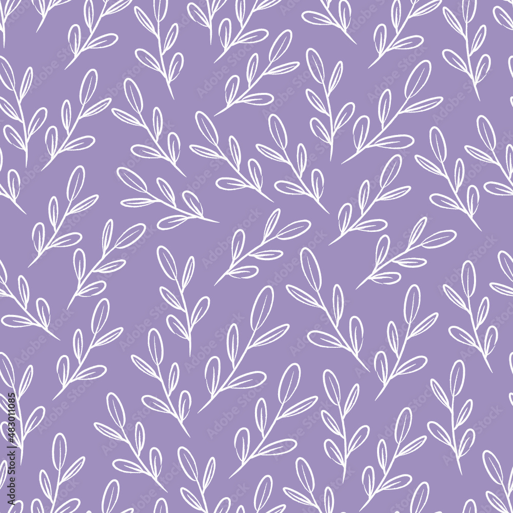 seamless pattern, twig, textile design, pink, blue, grey