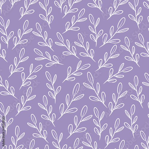 seamless pattern, twig, textile design, pink, blue, grey