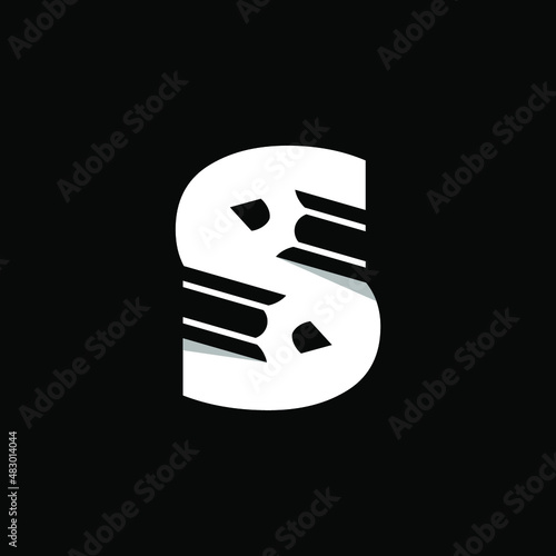 Letter S Pencil Logo Design Template Inspiration, Vector Illustration.