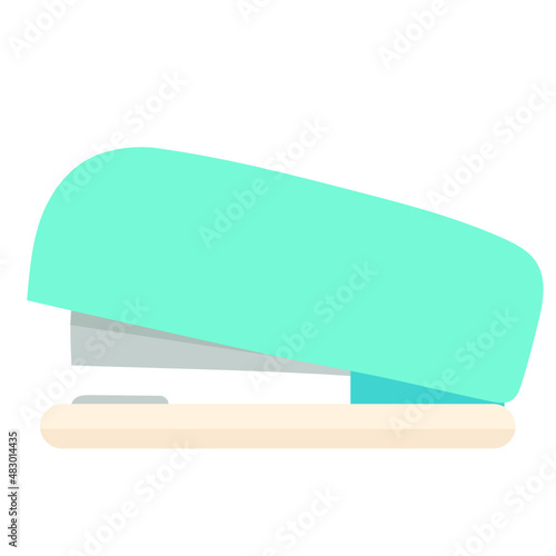 Stapler vector illustration in flat color design