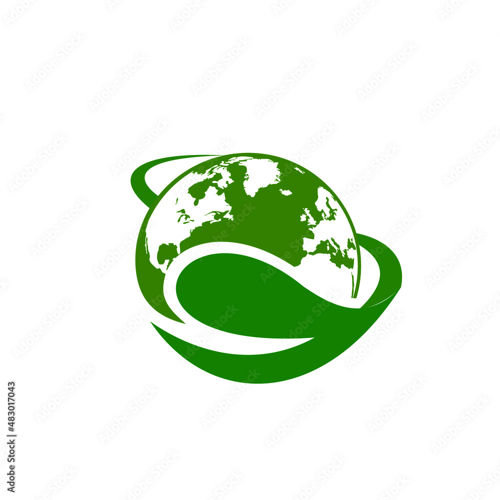 Global Leaf Logo Design Vector Global Leaf Logo Design Vector