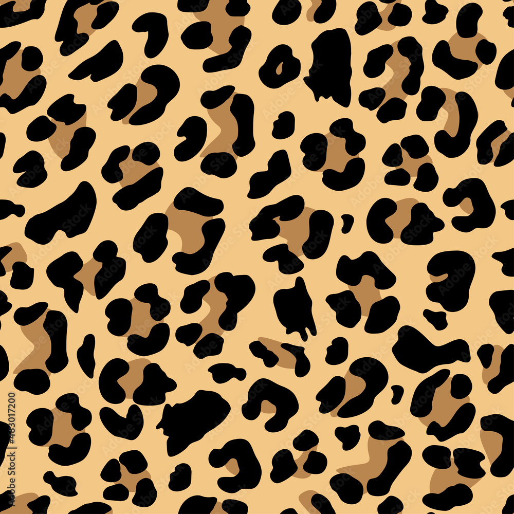 Leopard Print Seamless Pattern Background Leopard Print Seamless Pattern Background