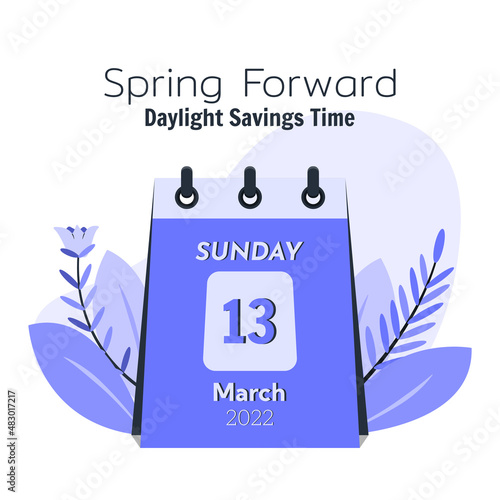 Spring Forward 2022 Calender Concept
