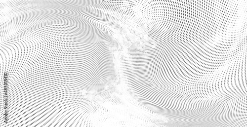 Wallpaper Mural Light halftone dots wide background Torontodigital.ca