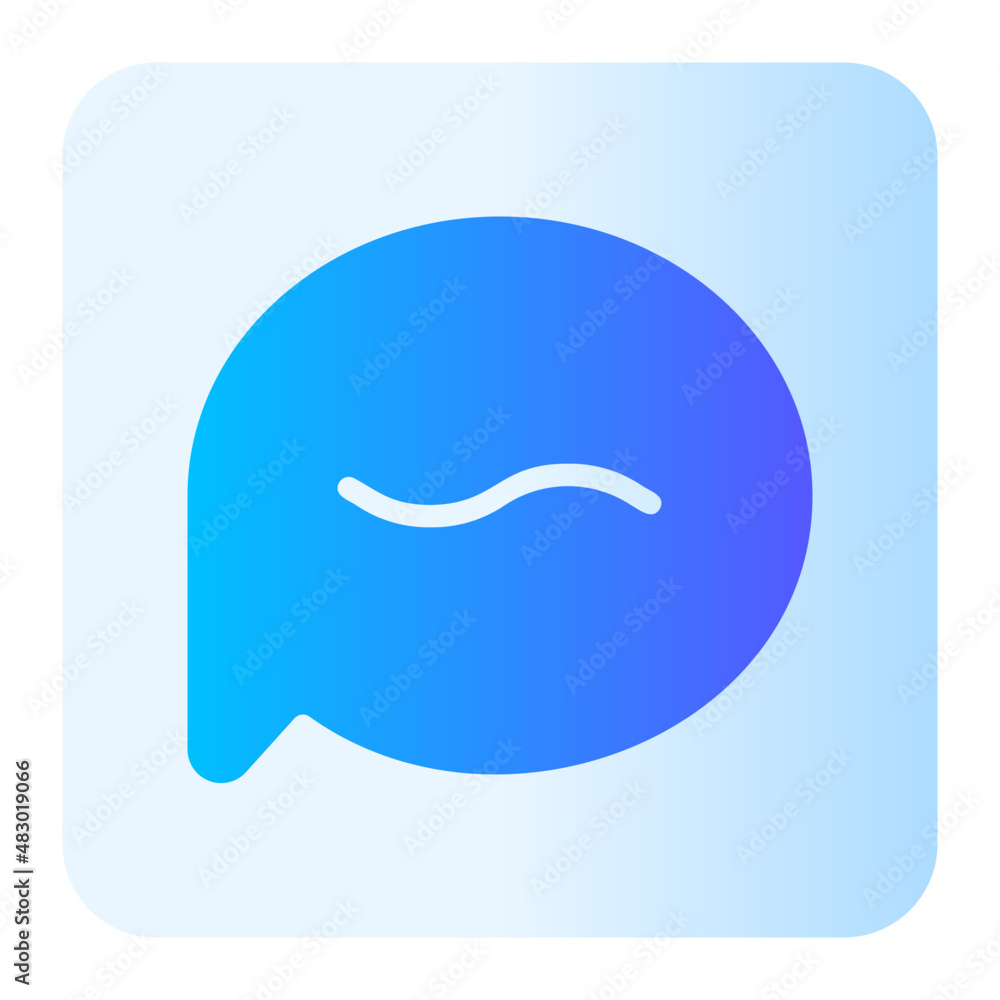 Obraz premium chat gradient icon