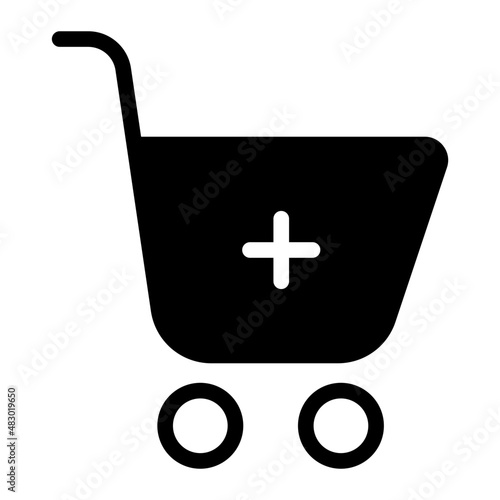 add to cart glyph icon
