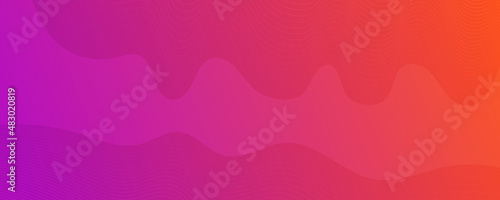 Modern colorful gradient background with wave lines
