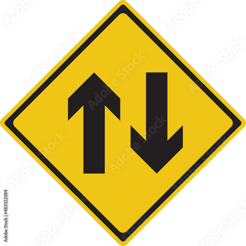 Two way traffic ahead