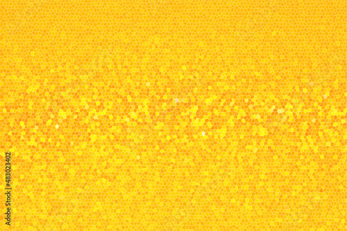 Orange and yellow mosaic background. Geometric shapes.