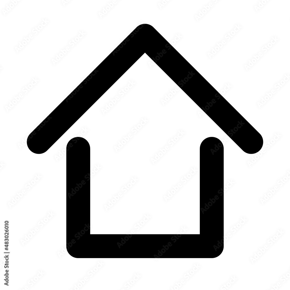 Home icon with door icon. Vector. Home icon with door icon. Vector.