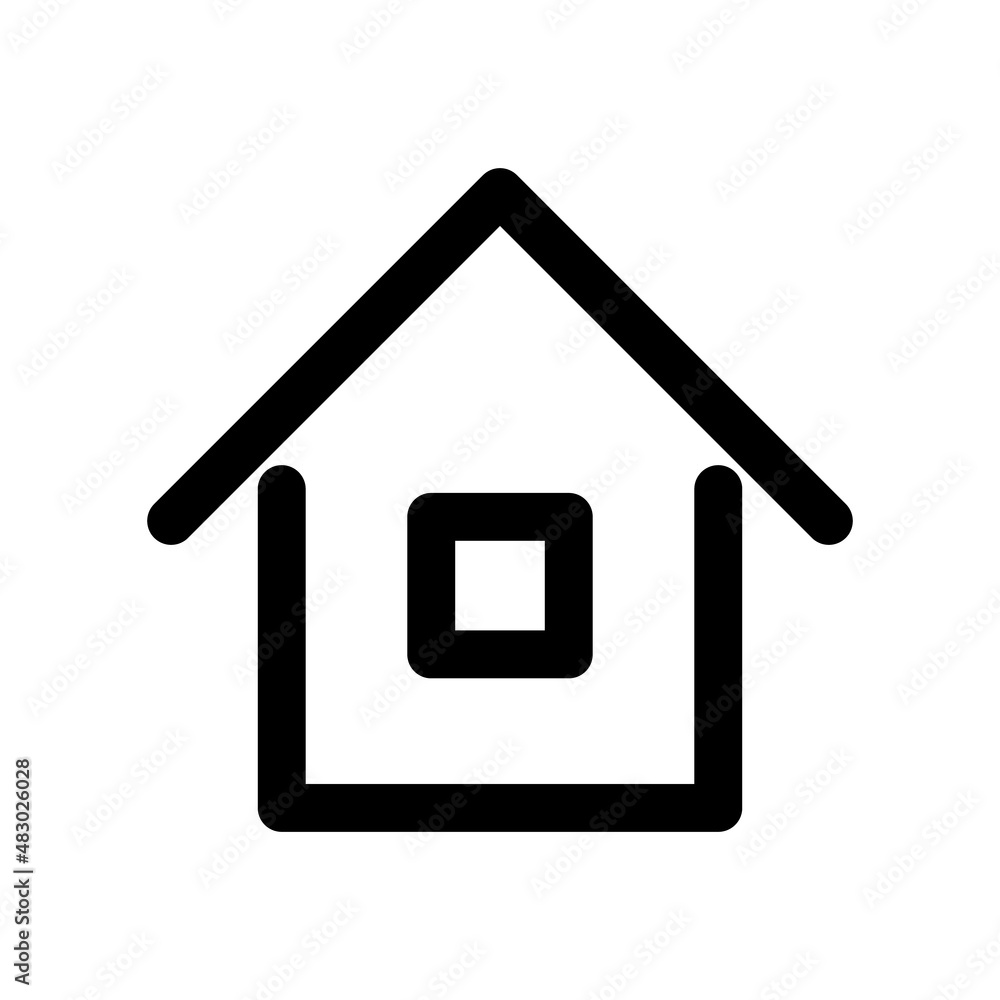 A simple house icon. Vectors about houses. A simple house icon. Vectors about houses.
