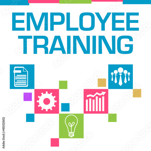 Employee Training Colorful Squares Symbols 