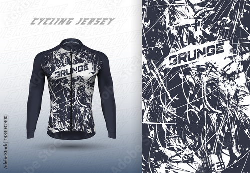 Vector premium cycling jersey design with abstract texture.