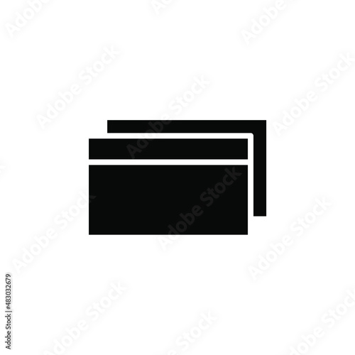 Credit Card, Payment Solid Icon Vector Illustration Logo Template. Suitable For Many Purposes.