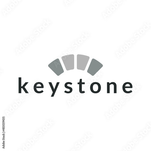 Valokuva simple and unique keystone logo design