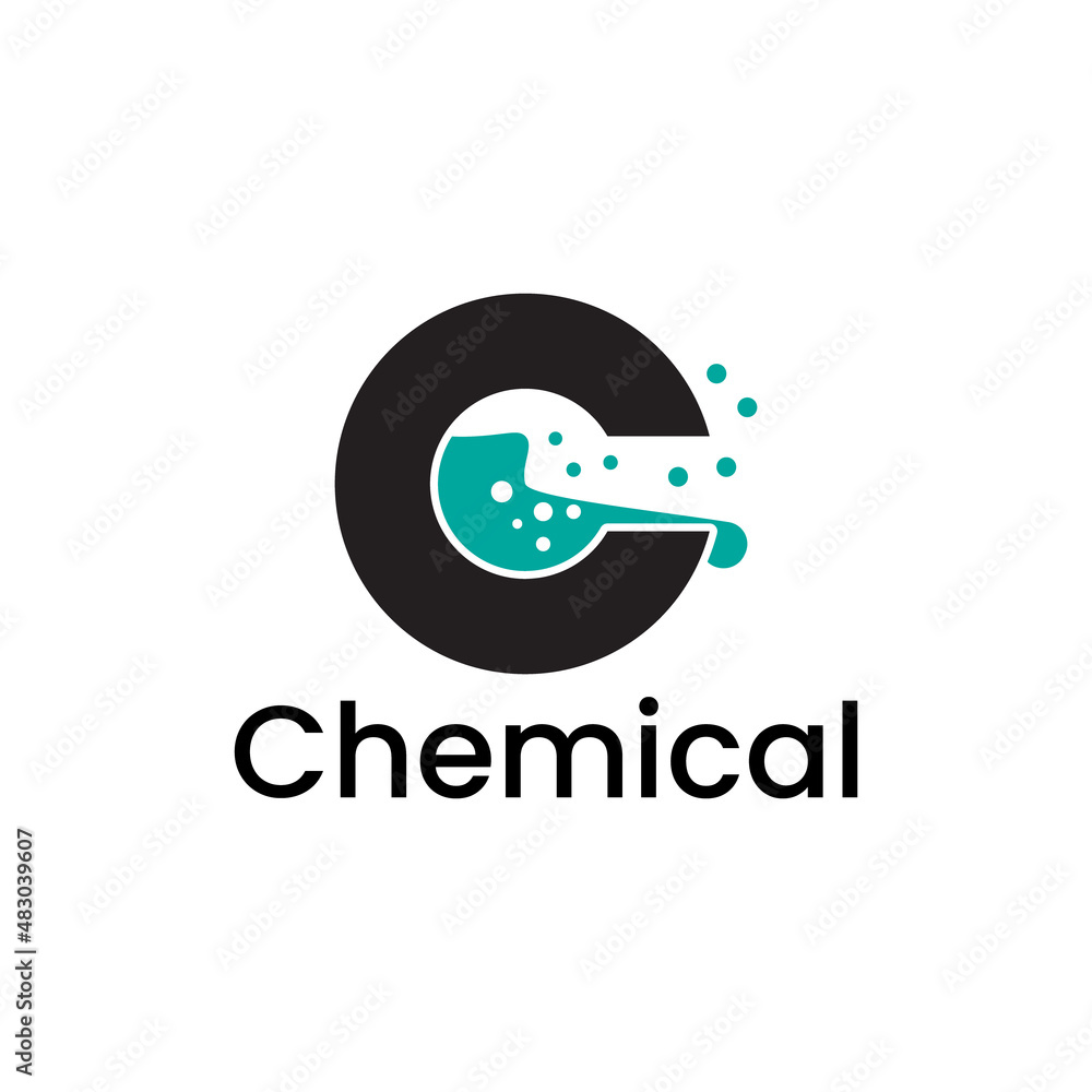 letter C chemical logo design letter C chemical logo design