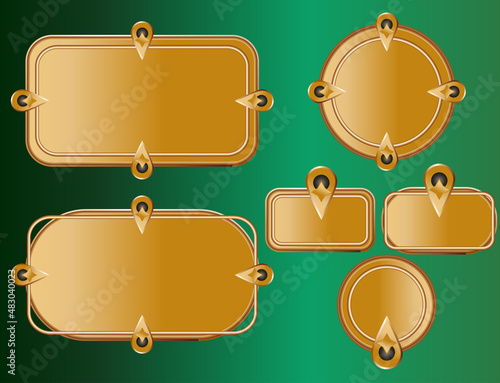 buttons ui game menu elements