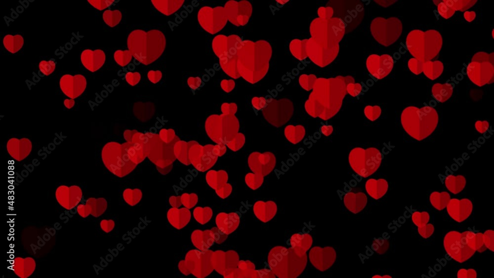 animated heart moving right on black background animated heart moving right on black background
