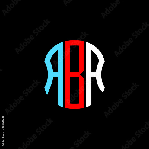 ABA letter logo creative design. ABA unique design