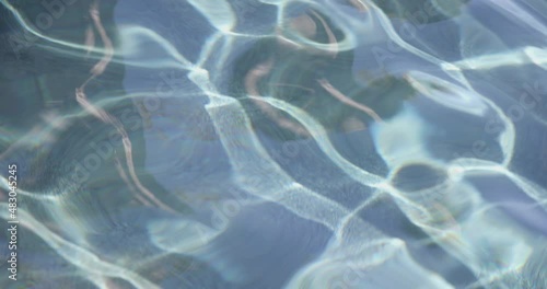 4K Video slow motion water surface movement . Abstract Background for relax time and dynamic.
