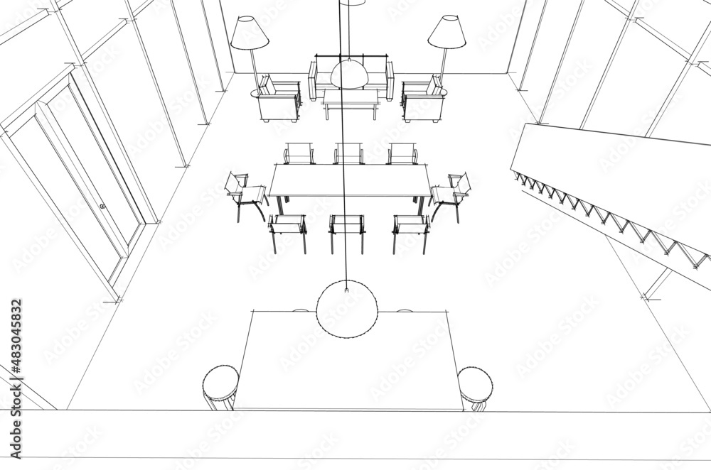sketch of house sketch of house