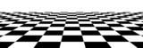 Floor in perspective with checkerboard texture. Empty chess board. Vector illustration.