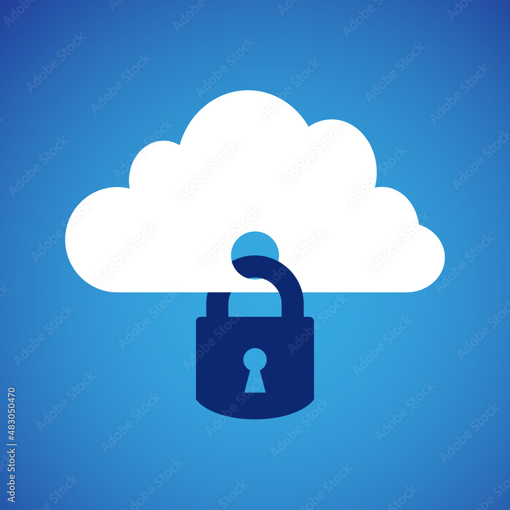 Cloud storage. Security concept