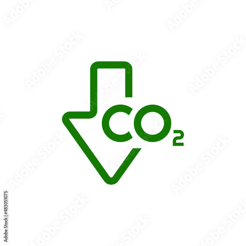 reducing CO2 emissions to stop climate change. green energy background	