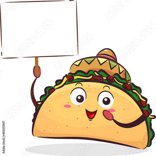 Mascot Taco Board Taco Day ...