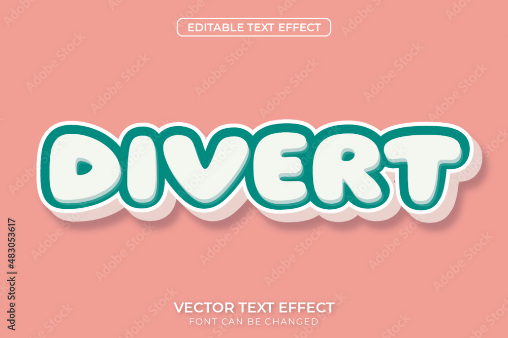 Divert Text Effect