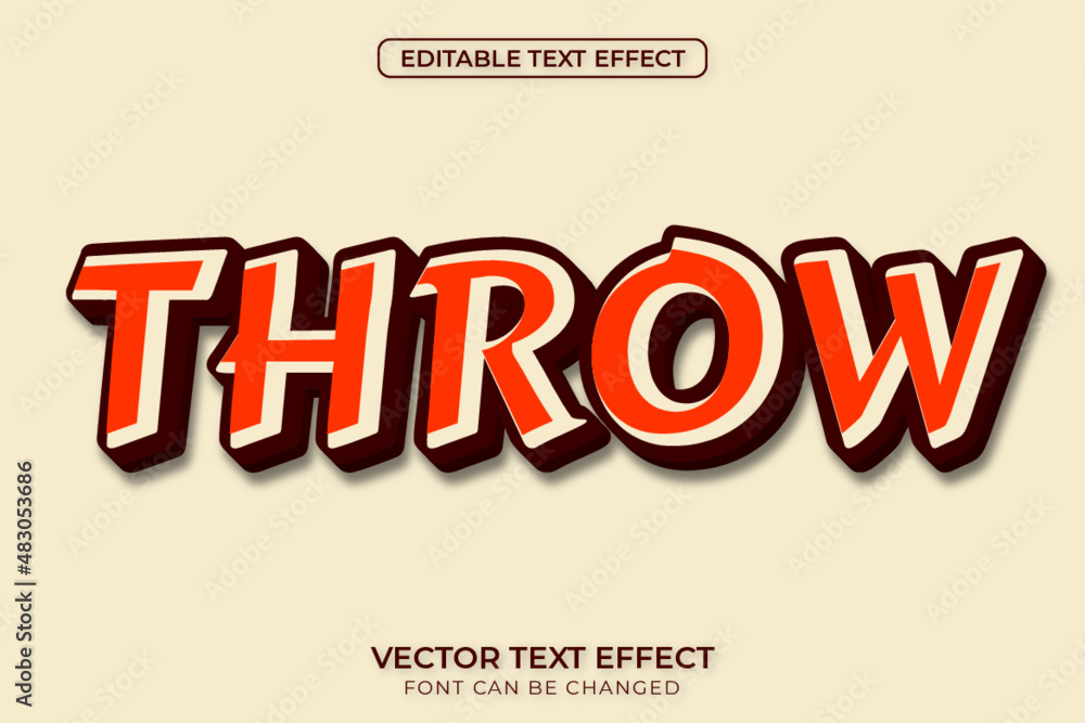 Throw Text Effect