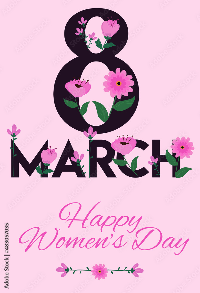Happy March 8 International Women's Day Happy March 8 International Women's Day
