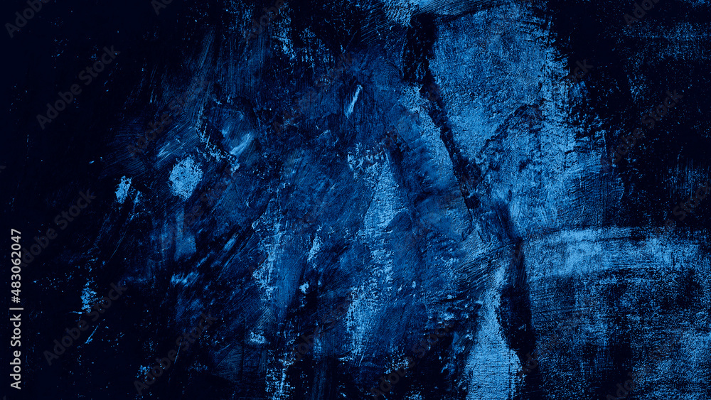 Fototapeta premium abstract dark blue texture cement concrete wall background