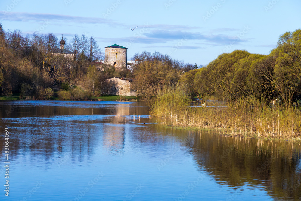 Fototapeta premium Landscape with the Gremyachaya Tower
