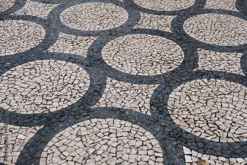 stone pavement texture in Porto-Portugal