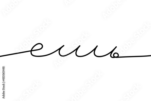 Eat hand drawn in russian language calligraphy phrase. Isolated on white background.