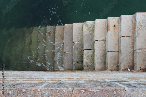 quay and port in douarnenez in brittany (france)