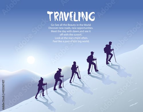 climbing glacier