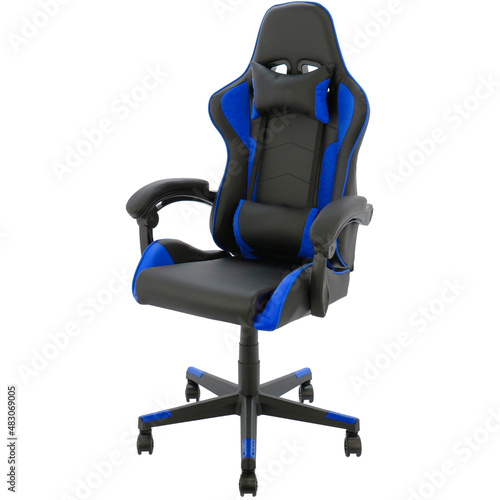 Gaming chair isolated on white background