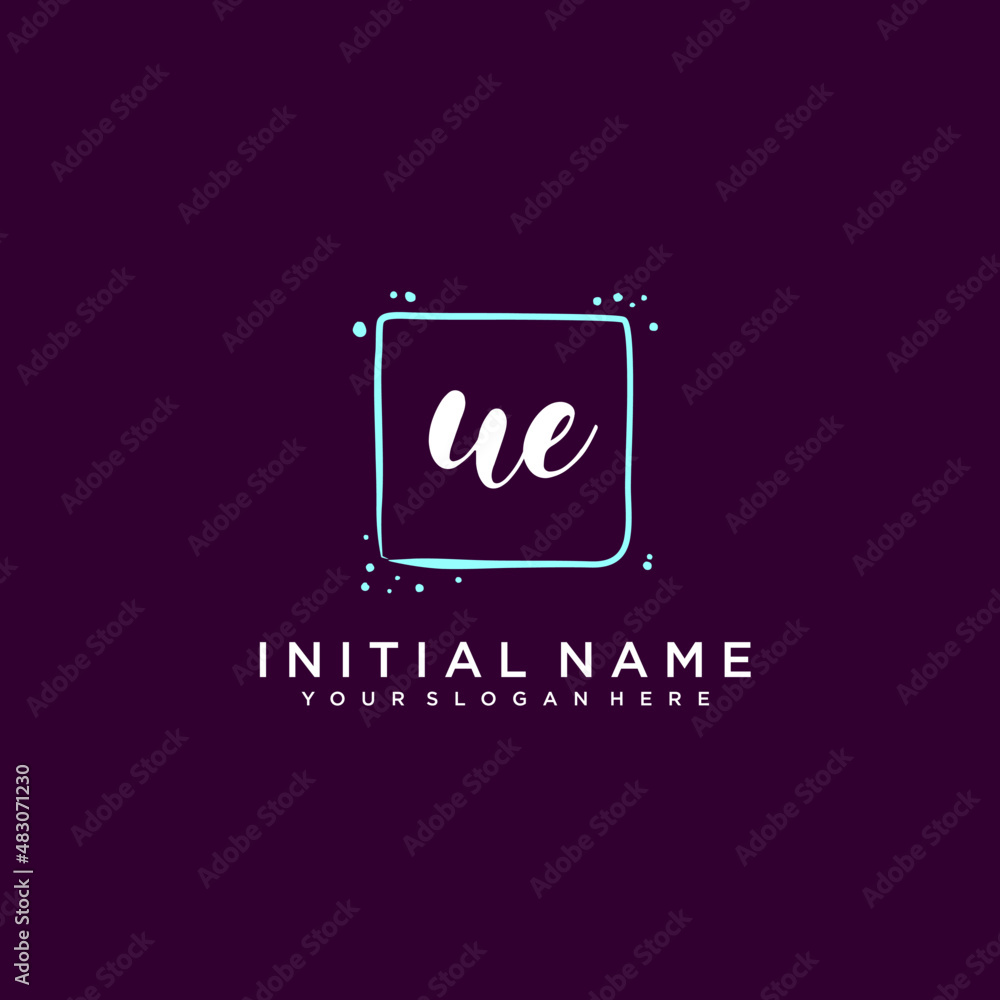 UE monogram logo template vector UE monogram logo template vector