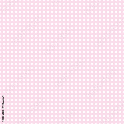 Seamless sweet baby pink background - vector checkered pattern or grid texture for web design, desktop wallpaper or culinary blog website