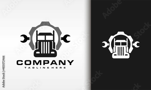 truck gear wrench logo