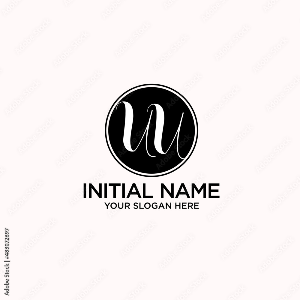 UU monogram logo template vector UU monogram logo template vector