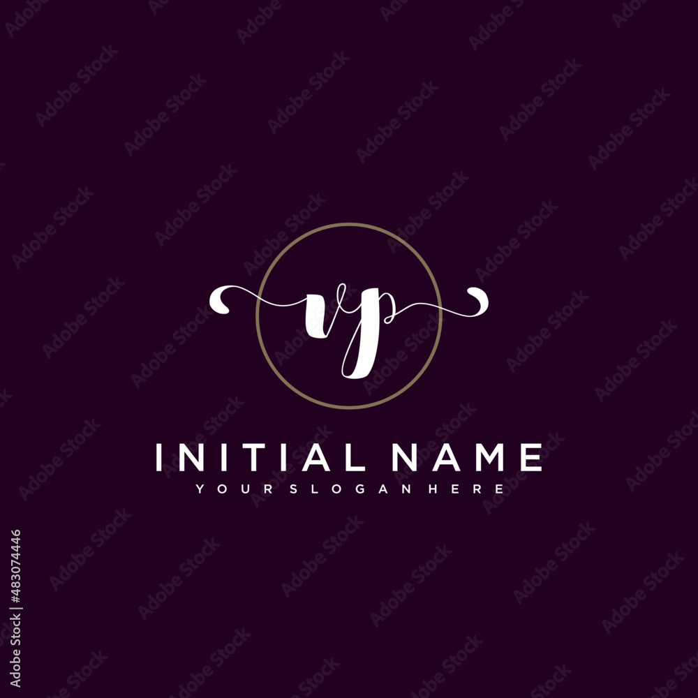 VP Beautiful handwriting logo or wedding monograms collection VP Beautiful handwriting logo or wedding monograms collection